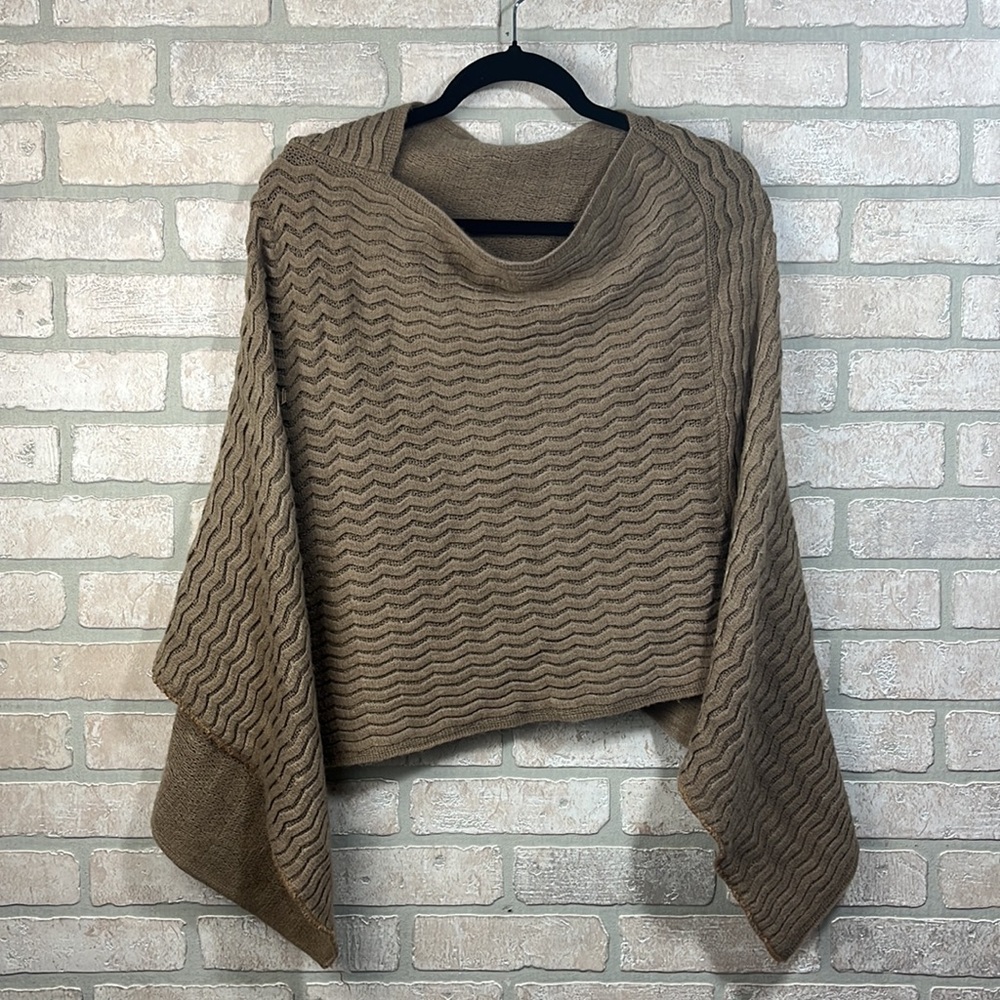 Coco + Carmen Thick Knit Poncho- Size OS